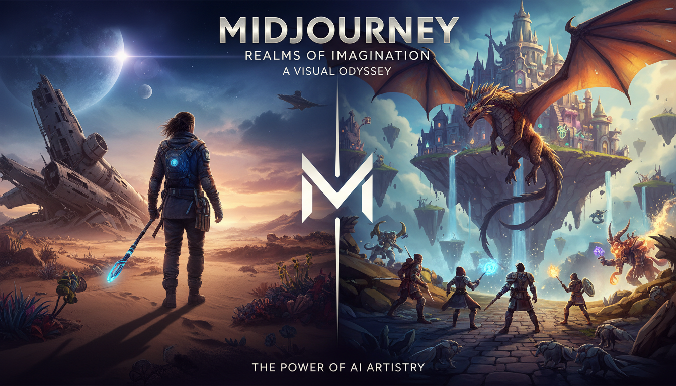 Midjourney의 고품질 실사 사진 및 게임 아트 스타일을 보여주는 영화 포스터 스타일 이미지